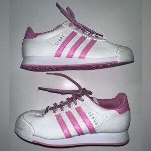 Adidas Samoa Women's Sneakers in Pink and White